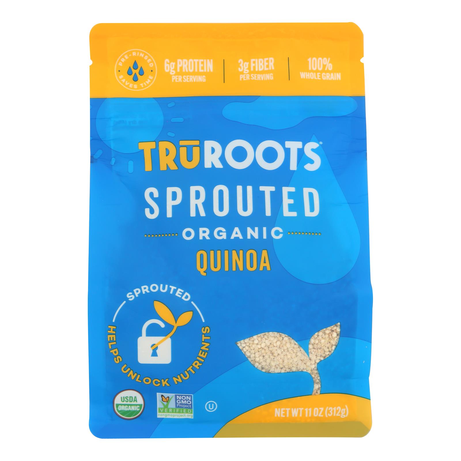 Truroots - White Quinoa Og2 Sprouted - Cs Of 6-11 Oz