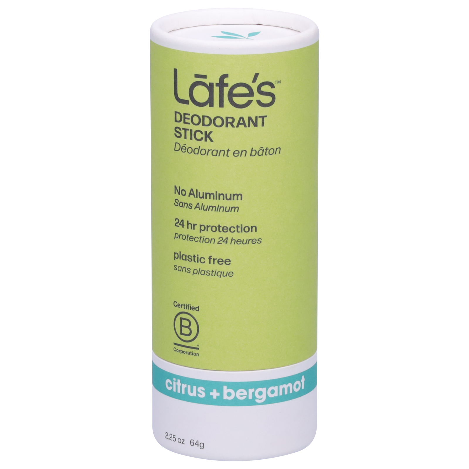 Lafe's Natural Body Care - Deod Ctrs Brgmt Plstc Fr - Ea Of 1-2.25 Oz