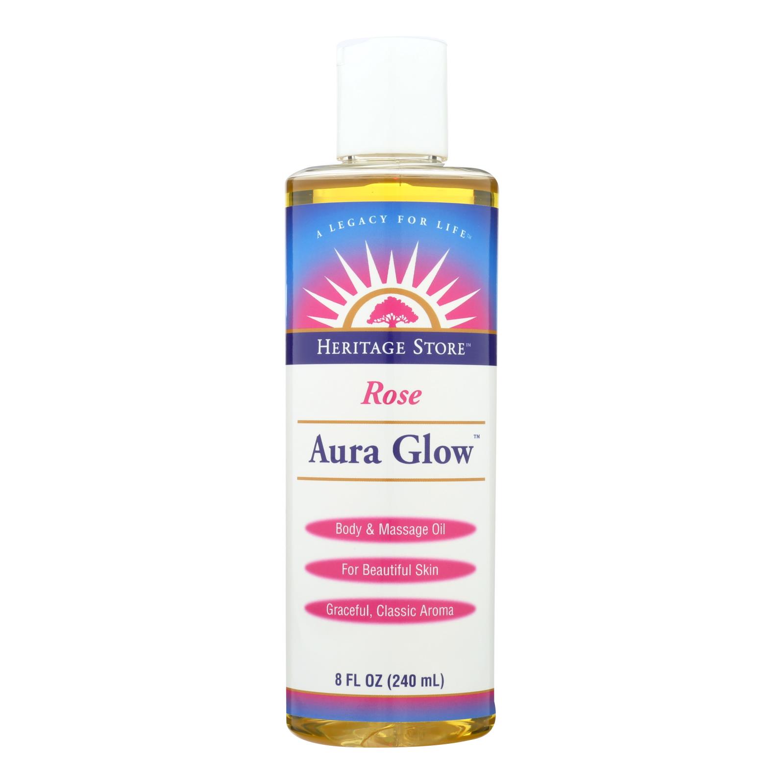 Heritage Products Aura Glow Skin Lotion Rose, 8 Fl Oz