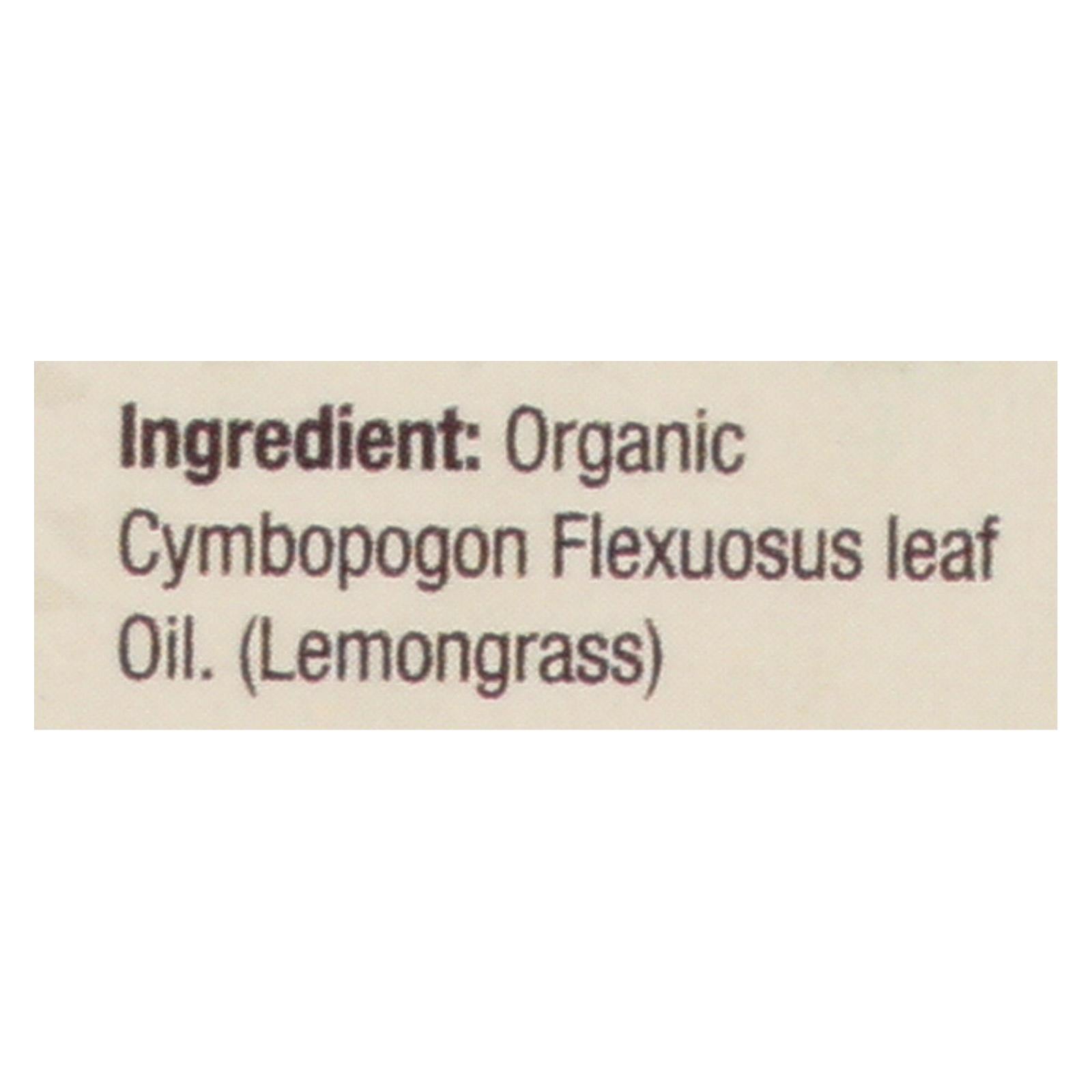 Nature's Answer, Organic Essential Oil, Lemongrass, 0.5 Oz. - Image 2