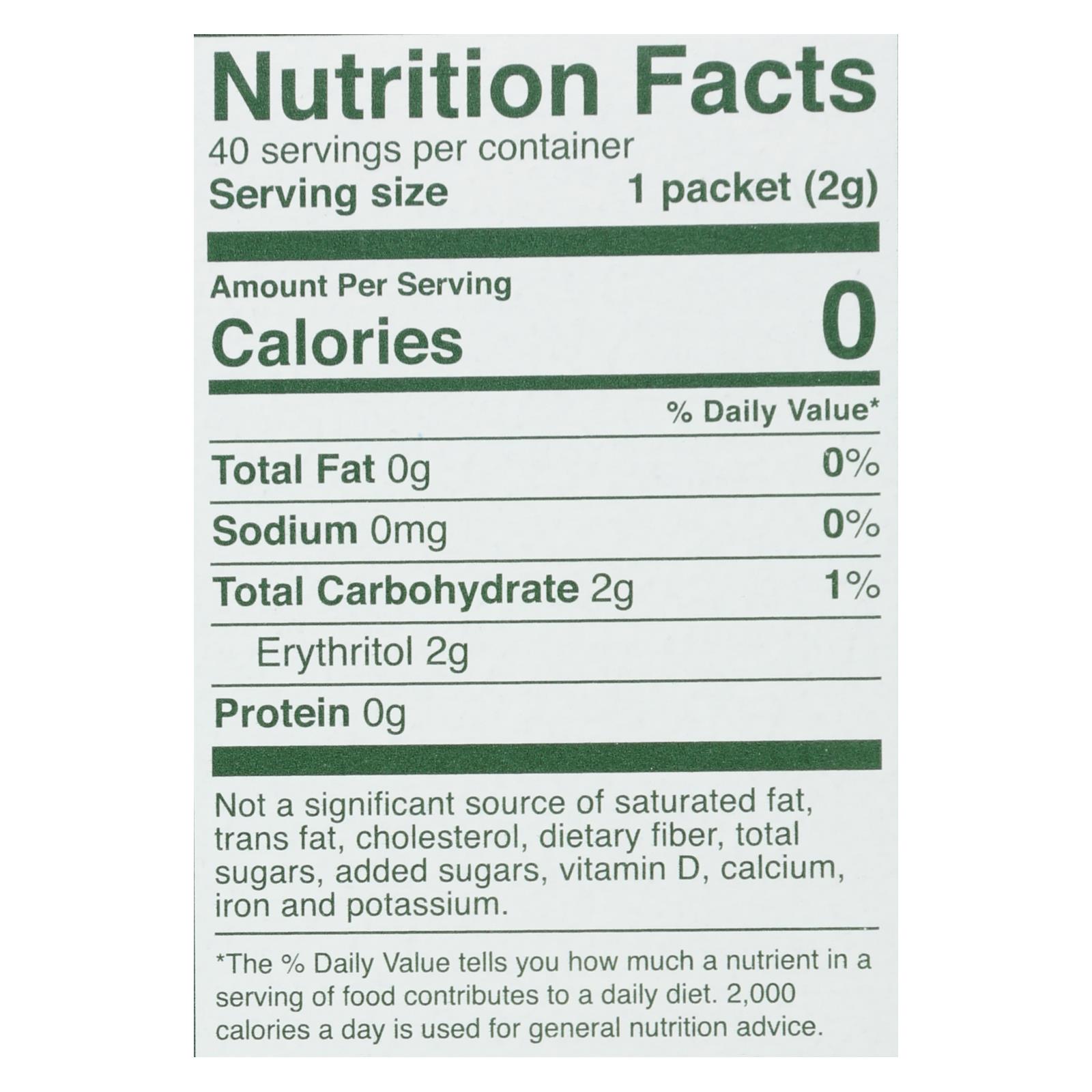 Whole Earth Sweetener Co Stevia Leaf & Monk Fruit Natural Sweetener Blend - Case Of 12 - 40 Ct - Image 3