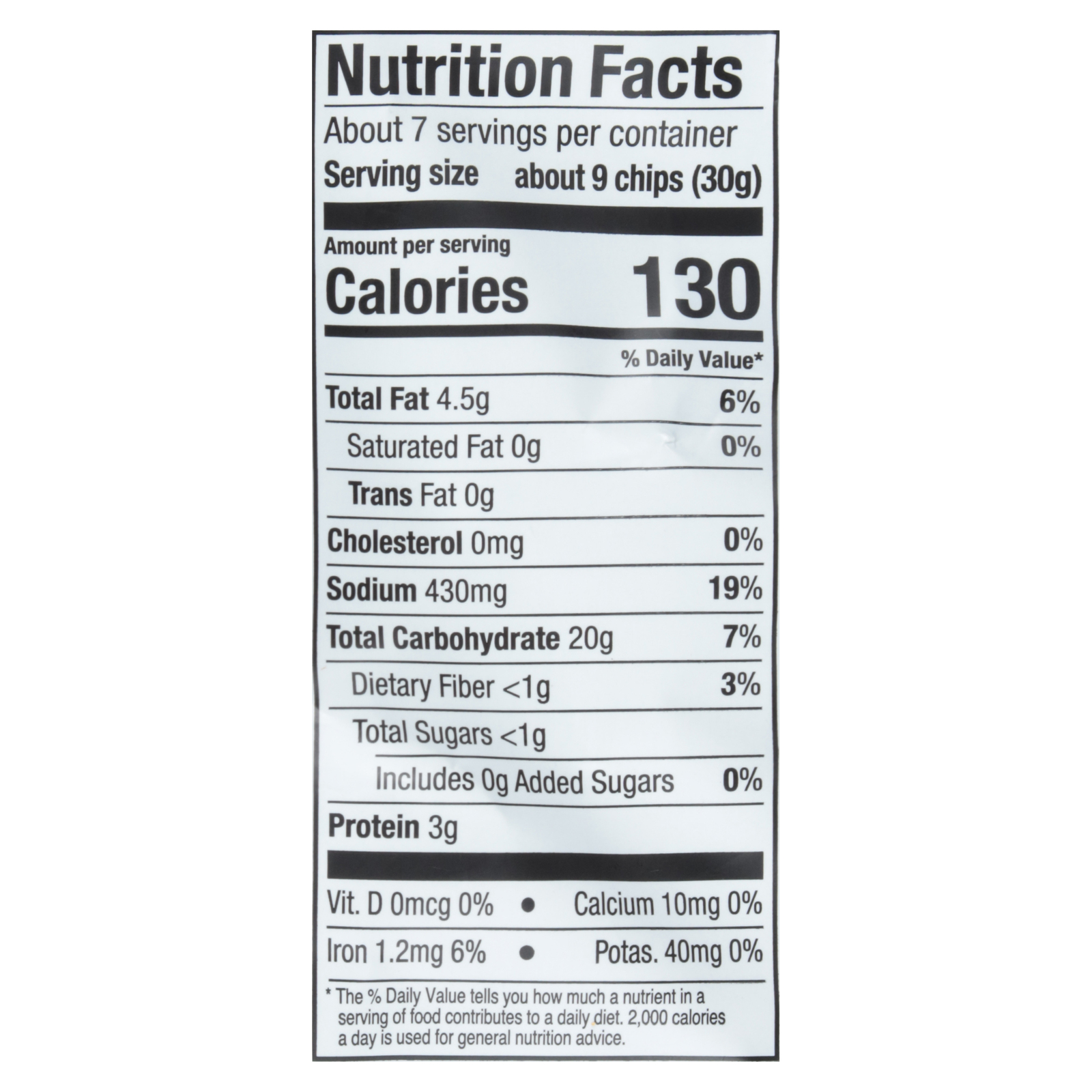 Pretzelized - Pita Chip Sea Salt - Cs Of 12-7 Oz - Image 3