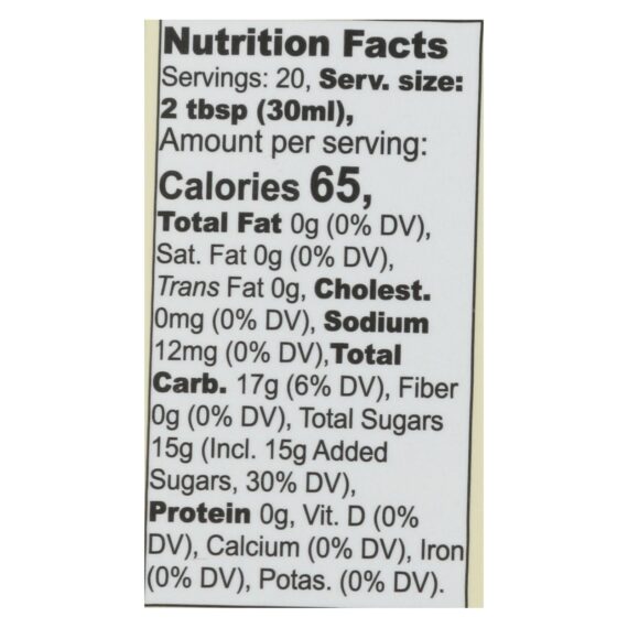 Wholesome Sweeteners Organic Syrup, Pancake Lite, Case Of 6, 20 Fl Oz - Image 2
