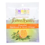 Aura Cacia, Foam Bath Peaceful Patchouli And Sweet Orange, 2.5 Oz, Case Of 6