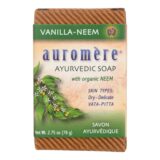 Auromere Bar Soap, Ayurvedic, Vanilla Neem, 2.75 Oz