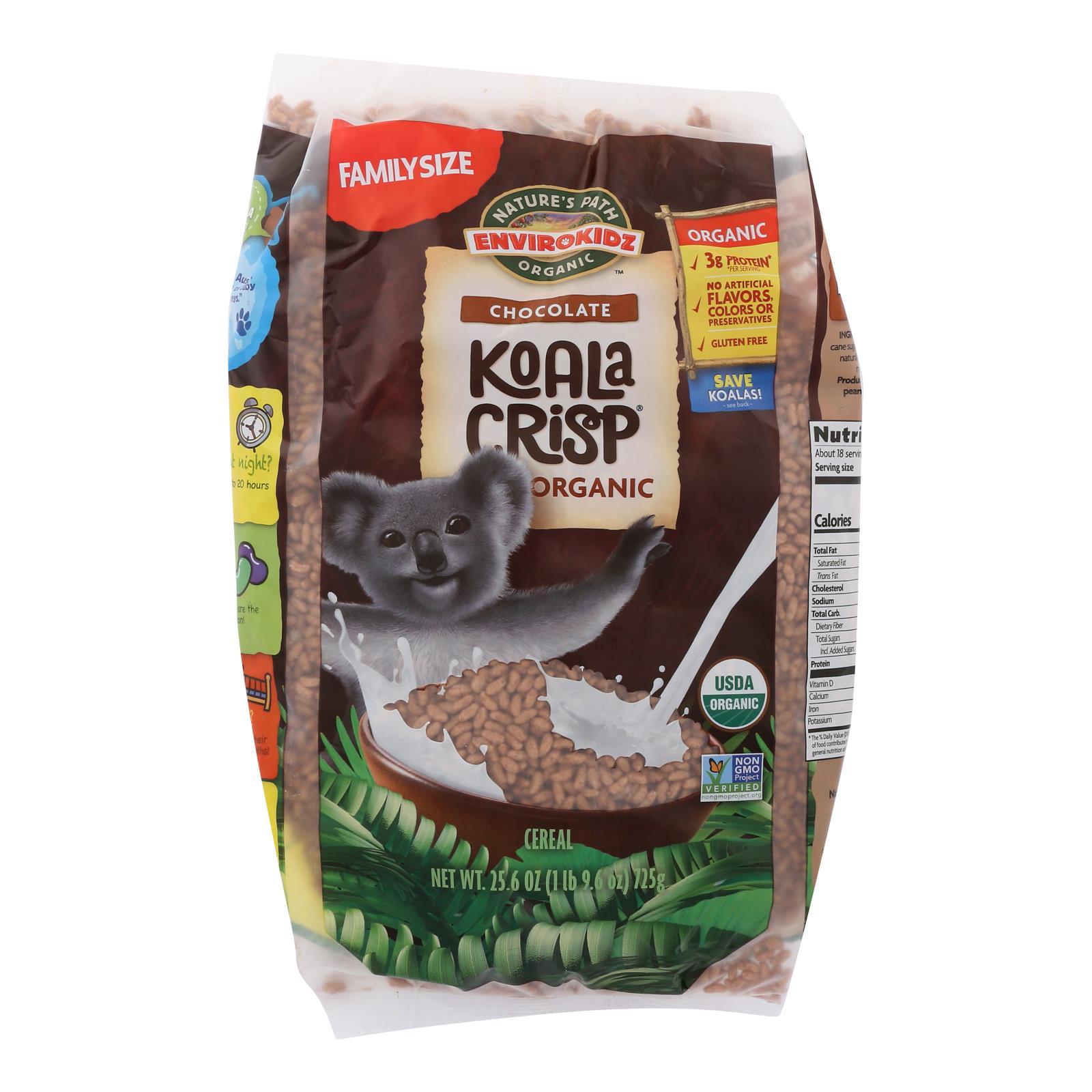 Envirokidz, Organic Koala Crisp, Chocolate Cereal, Case Of 6, 25.6 Oz.
