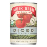 Muir Glen Organic Tomatoes Diced, Tomatoes, Case Of 12, 14.5 Oz.