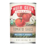 Muir Glen Tomato Sauce No Salt Added, Tomato, Case Of 12, 15 Fl Oz.