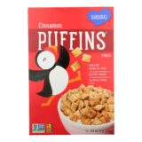 Barbara's Bakery, Puffins Cereal, Cinnamon, Case Of 12, 10 Oz.