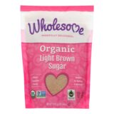 Wholesome Sweeteners Sugar, Organic, Light Brown, 24 Oz, Case Of 6