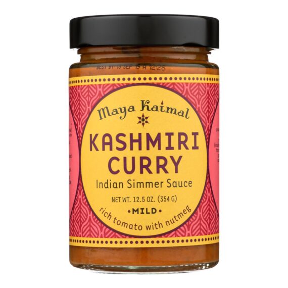 Maya Kaimal Indian Simmer Sauce Kashmiri Curry, Case Of 6, 12.5 Oz.