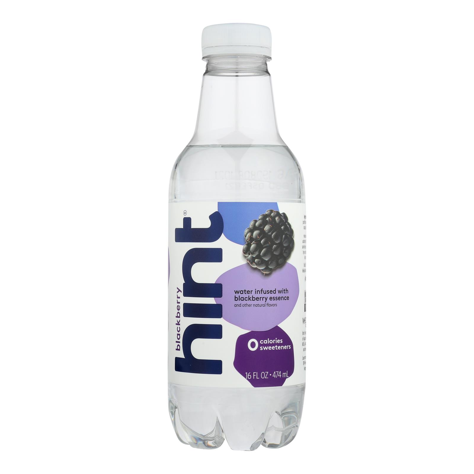 Hint Blackberry Water, Blackberry, Case Of 12, 16 Fl Oz.