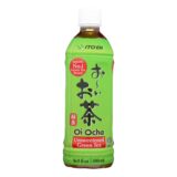 Ito En Oi Ocha Unsweetened Japanese Green Tea, Case Of 12, 16.9 Oz
