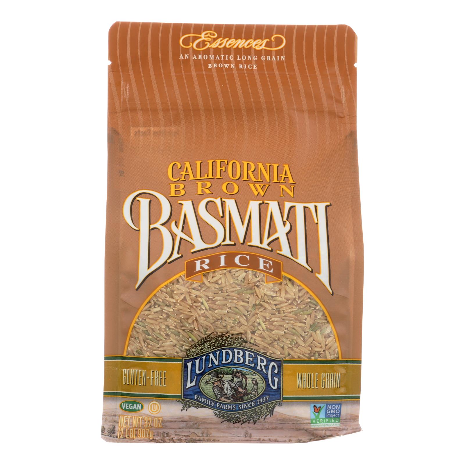 Lundberg Family Farms Organic Brown Basmati Rice, Case Of 6, 2 Lb.