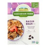 Cascadian Farm Organic Cereal, Raisin Bran, Case Of 10, 12 Oz
