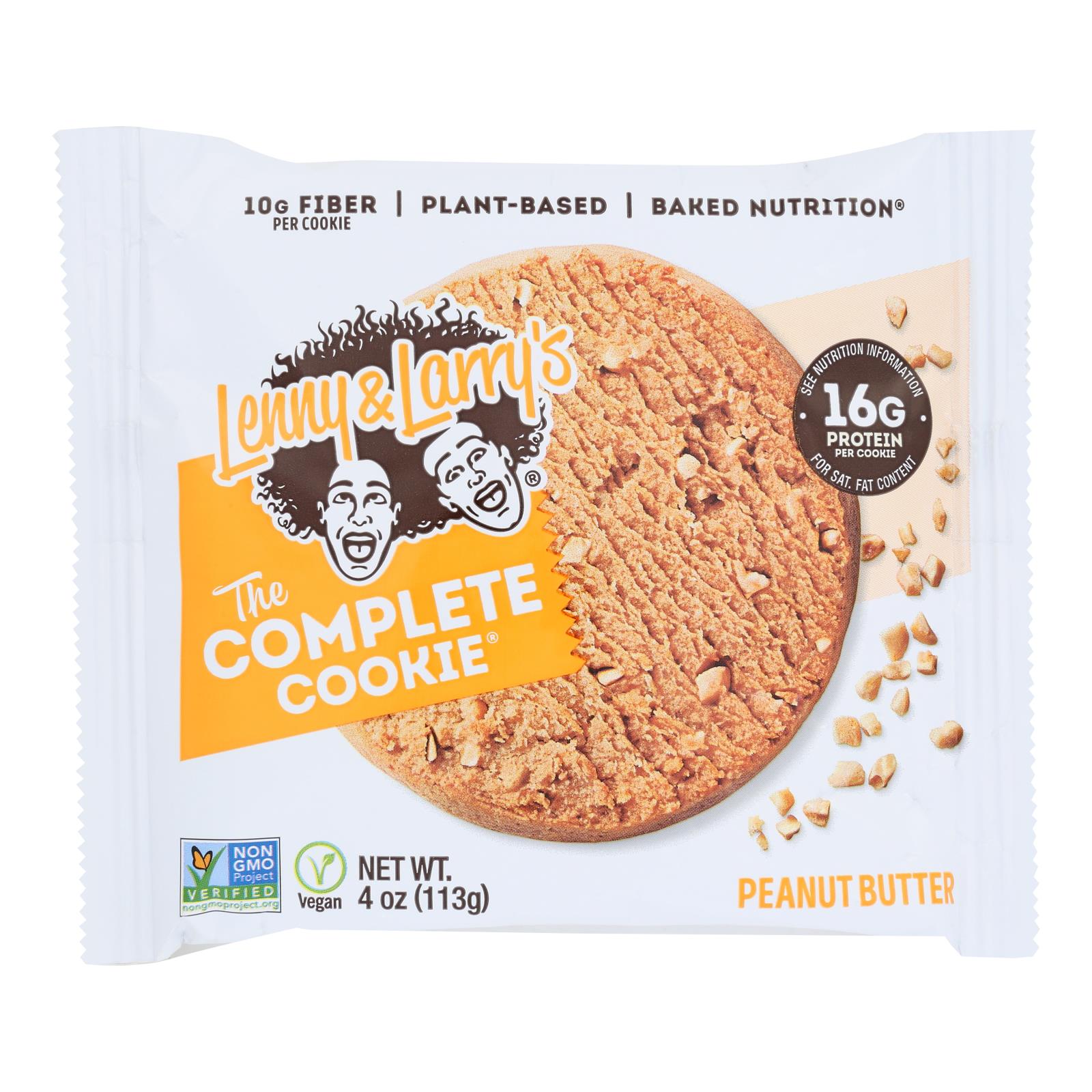 Lenny And Larry's The Complete Cookie, Peanut Butter, 4 Oz, Case Of 12