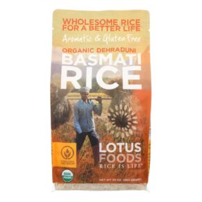 Lotus Foods Organic Rice, Jasmine, Case Of 6, 30 Oz