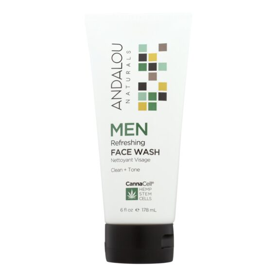 Andalou Naturals, Face Wash, Men's Refreshing, 6 Fl Oz.