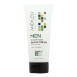 Andalou Naturals, Men Smooth Glide Shave Cream, 6 Fl Oz.