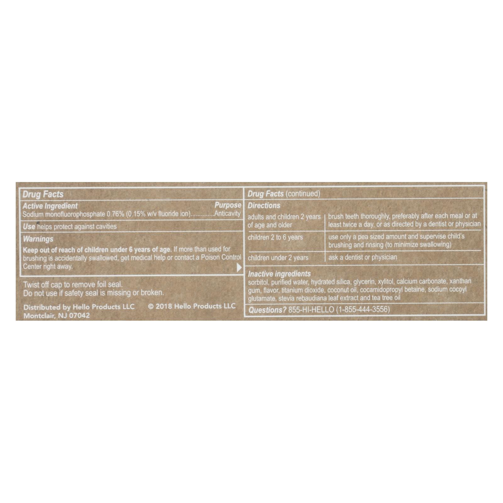 Hello Products Llc - Tpst Natural Whitening Flride - Case Of 6-4.7 Oz - Image 2