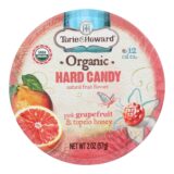Torie And Howard Organic Hard Candy, Pink Grapefruit And Tupelo Honey, 2 Oz, Case Of 8