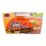 Nong Shim Soup, Bowl Noodle, Spicy Chicken Flavor, 3.03 Oz, Case Of 12