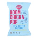 Angie's Kettle Corn Popcorn, Boom Chicka Pop, Real Butter, Case Of 12, 4.4 Oz