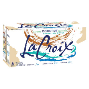 Lacroix Sparkling Water, Coconut, Case Of 3, 12 Fl Oz.