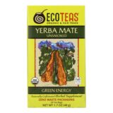 Ecoteas Organic Yerba Mate Unsmoked Green Energy Tea Bags, Case Of 6, 24 Bags