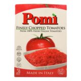 Pomi Tomatoes Chopped Tomatoes, Finely, Case Of 12, 26.46 Oz.
