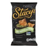 Stacy's Pita Chips Fire Roasted Jalapeno Pita Chips, Roasted Jalapeno, Case Of 12, 7.33 Oz.
