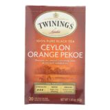 Twinings Tea Black Tea, Ceylon Orange Pekoe, Case Of 6, 20 Bags