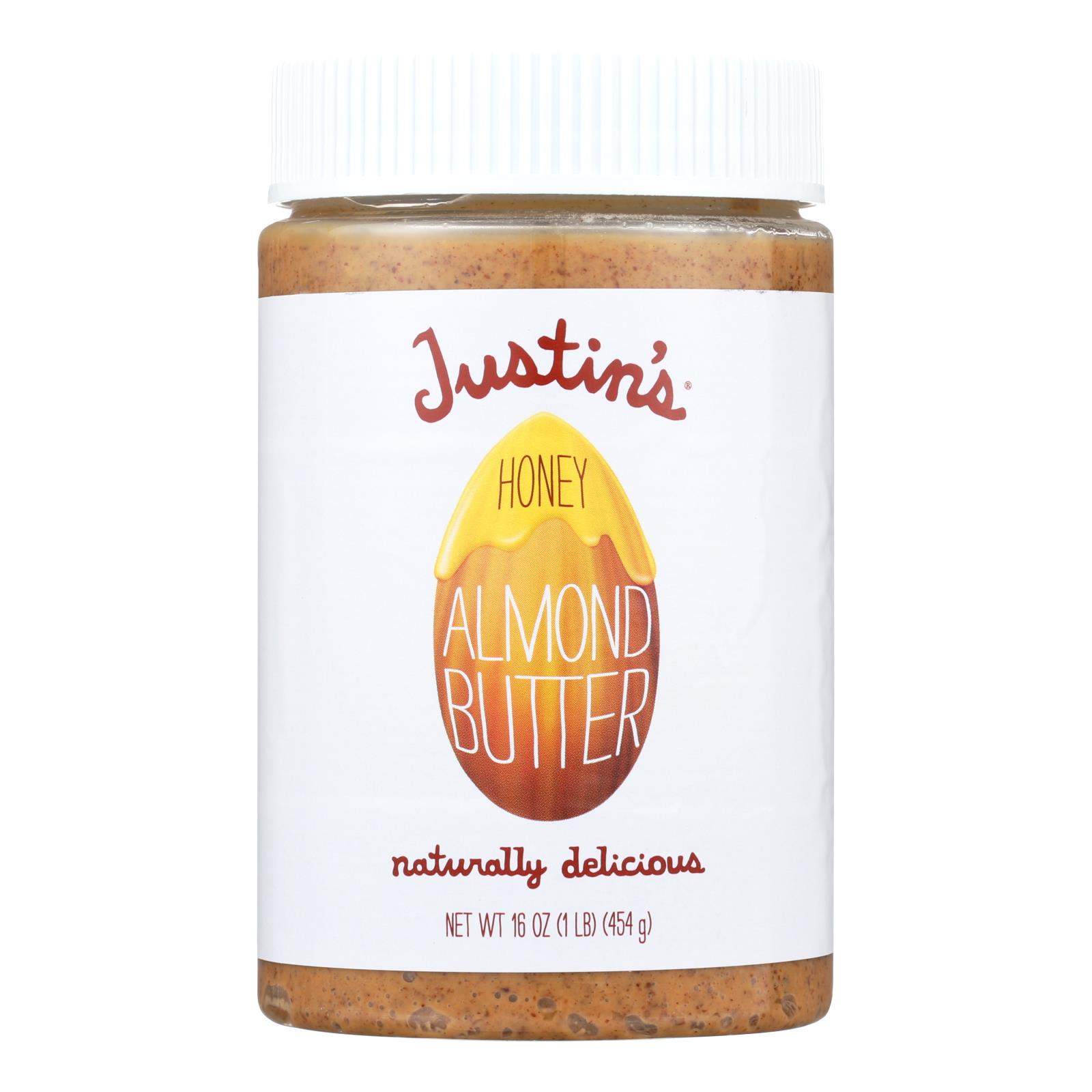 Justin's Nut Butter Almond Butter, Honey, Case Of 6, 16 Oz.