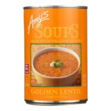 Amy's, Soup, Organic, Lentil, Golden, Case Of 12, 14.4 Oz
