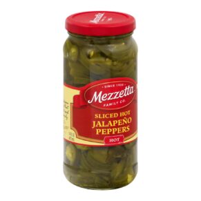 Mezzetta Hot Jalapeno Peppers, Sliced, Case Of 6, 16 Oz.