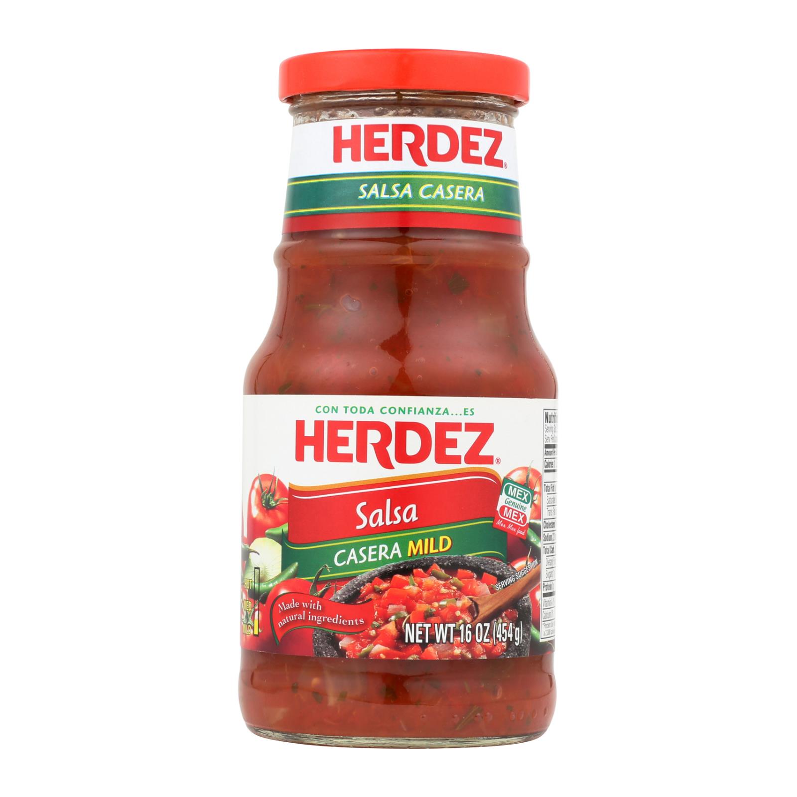Herdez Salsa, Casera Medium, Case Of 12, 16 Oz.