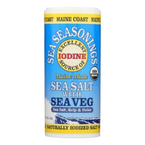 Maine Coast Organic Sea Seasonings, Sea Salt With Sea Veg, 1.5 Oz Shaker