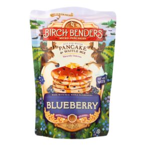 Birch Benders Pancake And Waffle Mix, Blueberry, Case Of 6, 14 Oz.