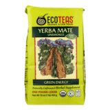 Ecoteas Organic Yerba Mate Unsmoked Green Energy Loose Tea, Case Of 6, 1 Lb.