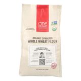 One Degree Organic Foods Whole Wheat Flour, Organic, Case Of 4, 80 Oz.
