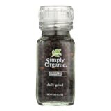 Simply Organic Daily Grind Black Peppercorns, Organic, Grinder, 3 Oz