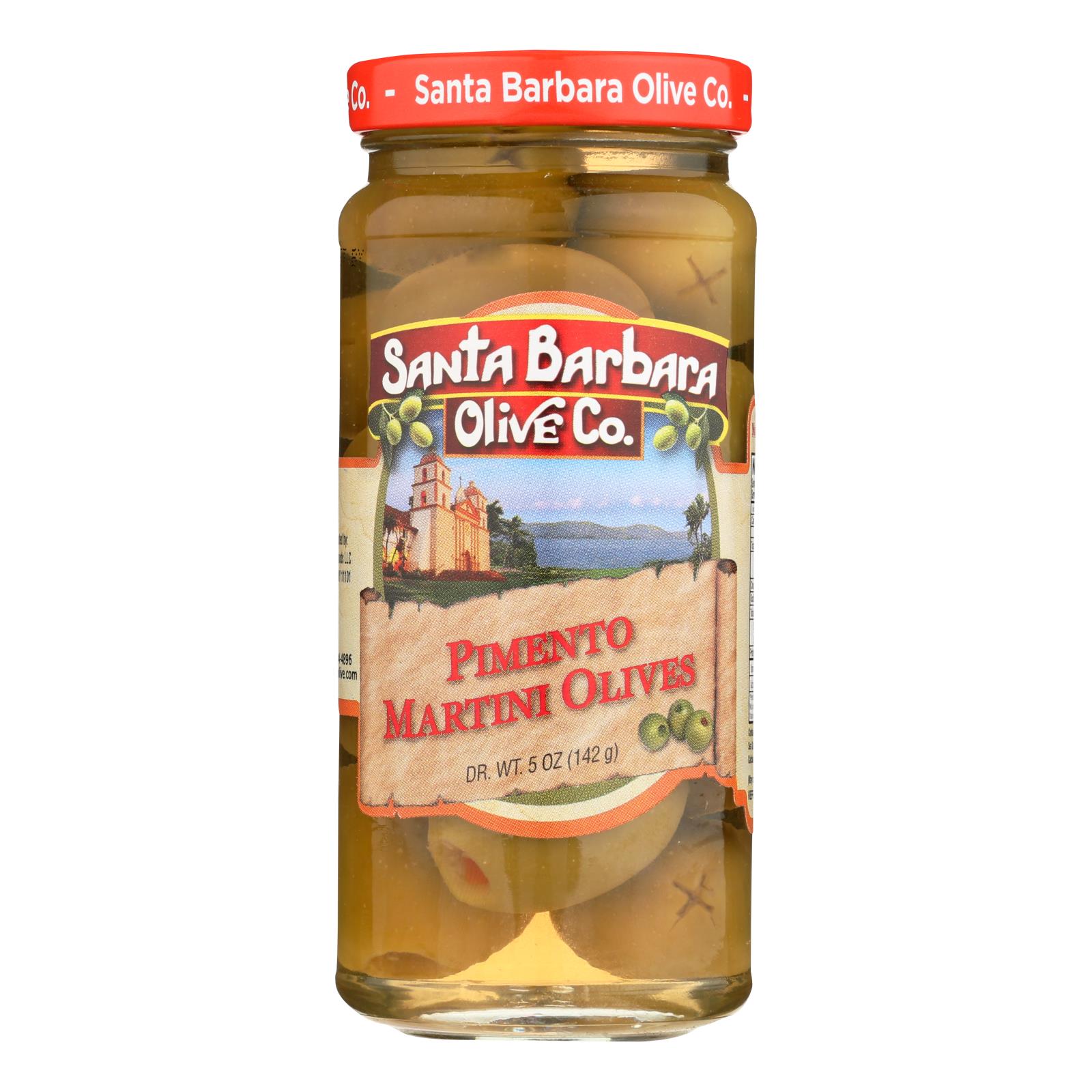 Santa Barbara Olives, Martini Style, Case Of 6, 5 Oz.