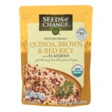 Seeds Of Change Organic Quinoa Brown And Red Rice With Flaxseed, Case Of 12, 8.5 Oz