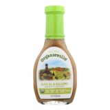 Organic Ville Organic Vinaigrette, Olive Oil And Balsamic, Case Of 6, 8 Fl Oz.