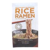 Lotus Foods Buckwheat Mushroom Brown Rice Ramen With Vegetable Soup, Case Of 10, 2.8 Oz.