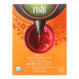 Rishi Organic Tea, Blueberry Hibiscus, Case Of 6, 15 Bags