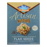 Blue Diamond, Artesion Nut Thins, Flax Seed, Case Of 12, 4.25 Oz.