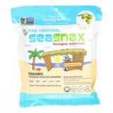 Seasnax Organic Premium Roasted Seaweed Snack, Original, Case Of 4, 2.16 Oz.
