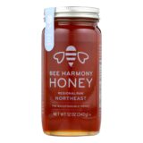 Bee Harmony, Honey, Regional Raw Northeast, Case Of 6-12 Oz.