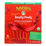 Annie's Homegrown, Really Peely Fruit Tape, Swirly Strawberry, Case Of 8, 4.5 Oz.